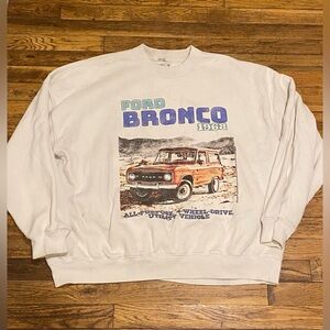 Ford Bronco Abercrombie & Fitch Oversized Sweatshirt Crewneck Size 2X